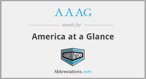 What is the abbreviation for america at a glance?